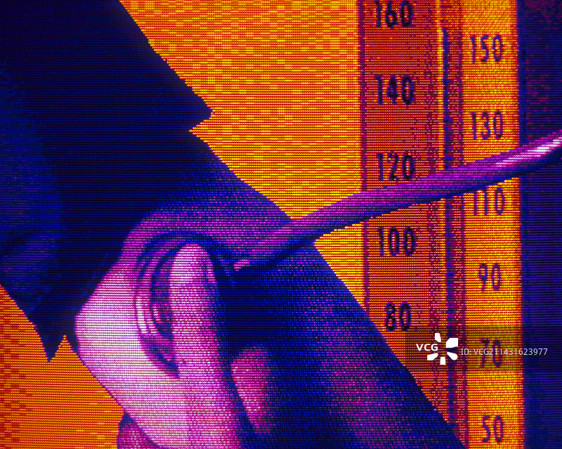 电脑图形血压测量图片素材