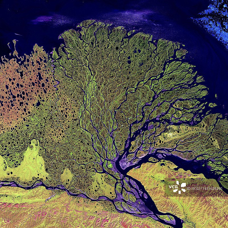 俄罗斯勒拿河三角洲图片素材