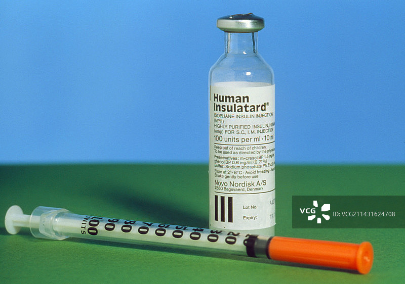 胰岛素注射液与注射器图片素材