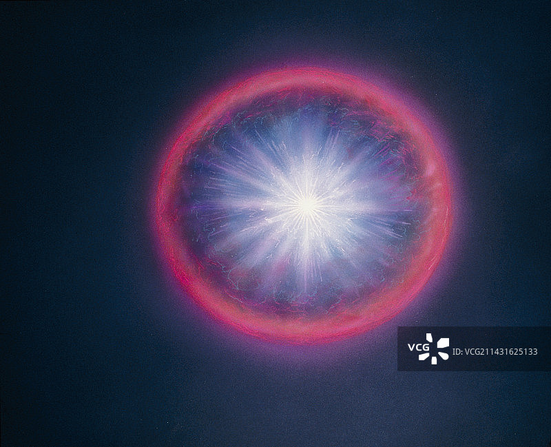 宇宙大爆炸的艺术家印象图片素材