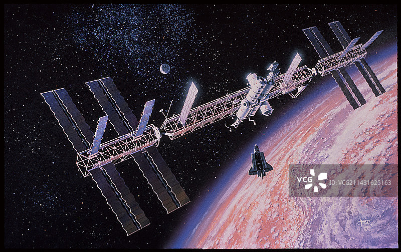 自由号空间站图片素材