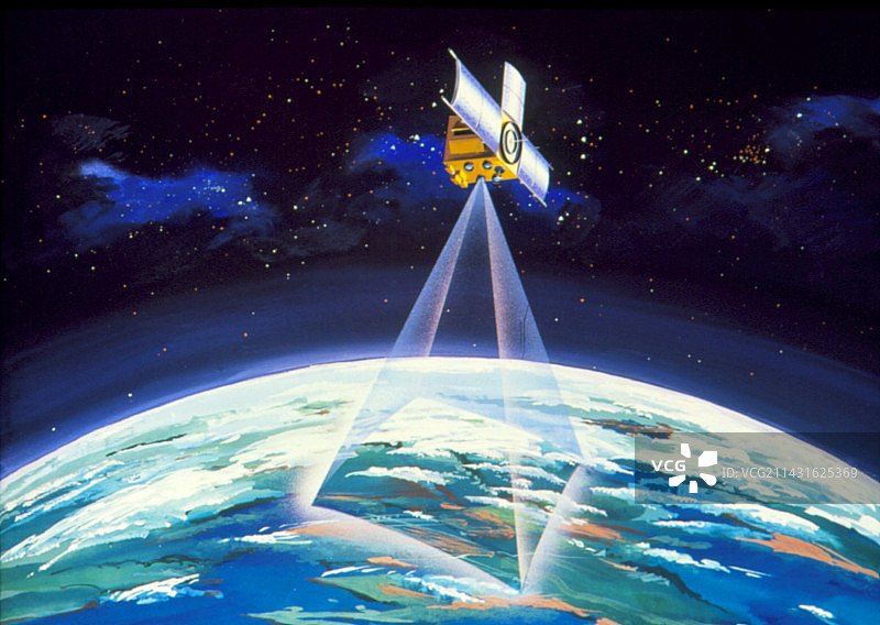 TIROS-M气象卫星的艺术作品图片素材