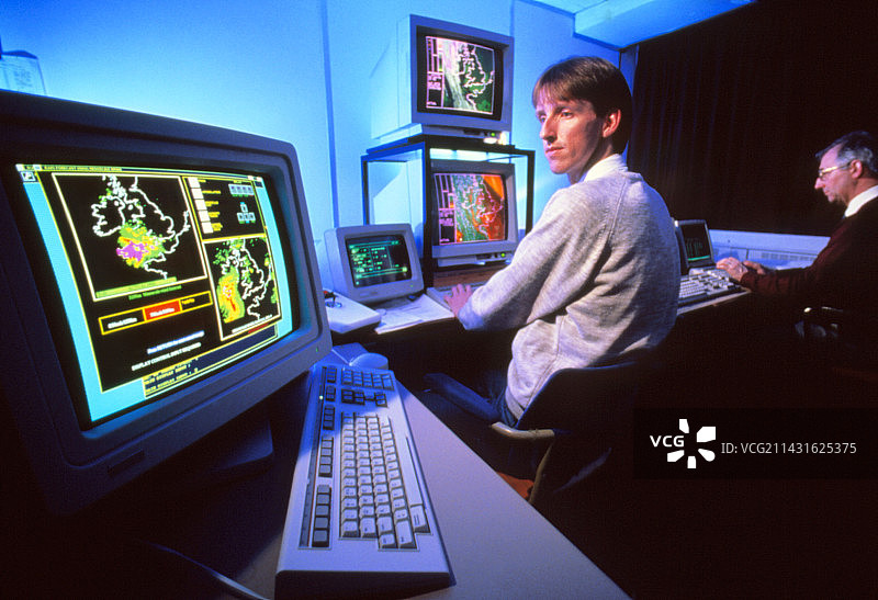 英国气象局的天气预报计算机图片素材