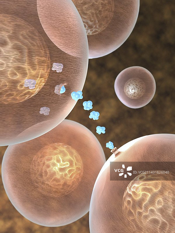 细胞信号，艺术作品图片素材