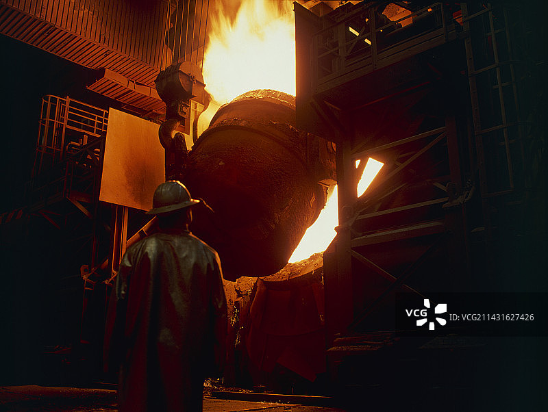 钢铁生产图片素材