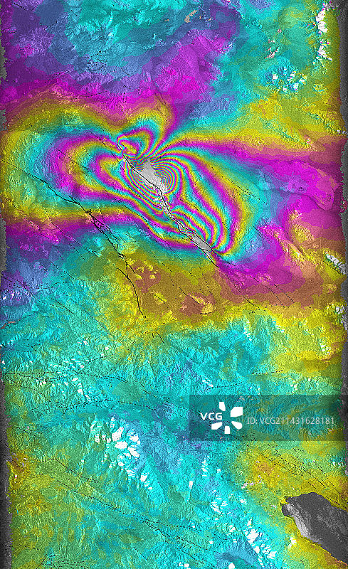 赫克托矿地震位移图片素材