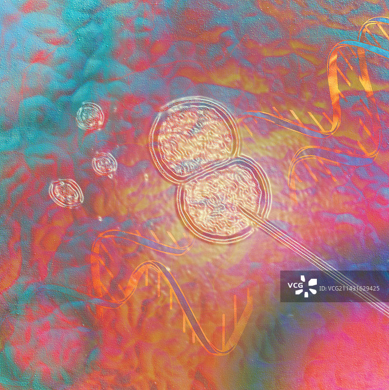 DNA操控的计算机艺术作品图片素材