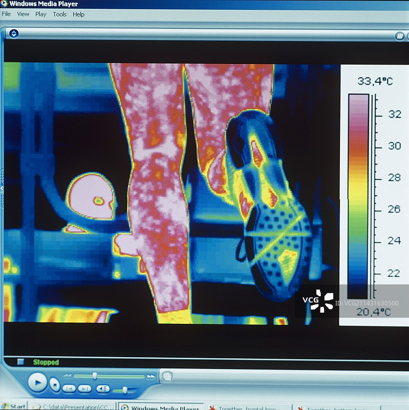 运动教练热成像图图片素材