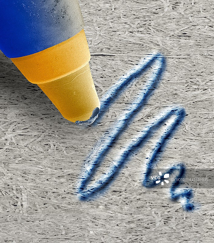 圆珠笔的SEM图像图片素材