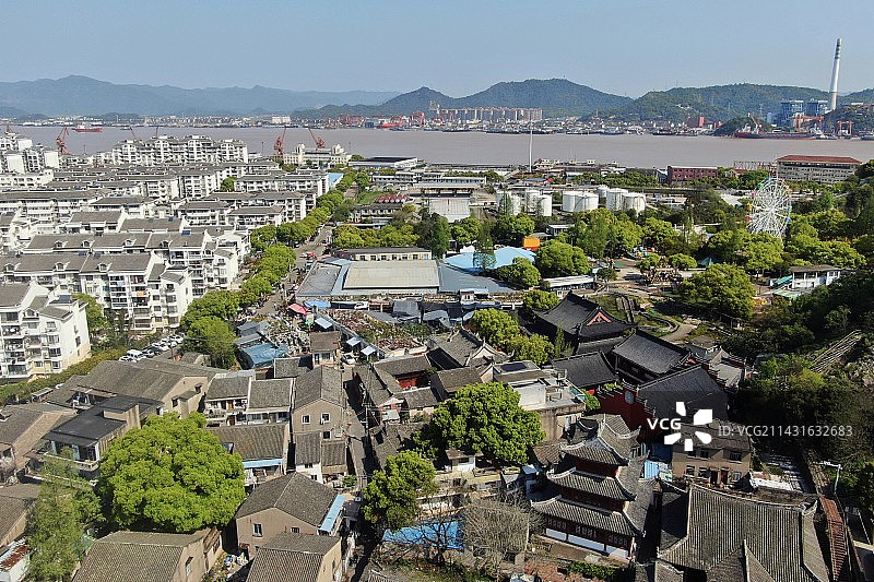 台州椒江海门老街图片素材