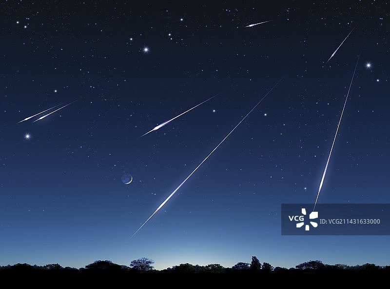 流星雨艺术作品图片素材