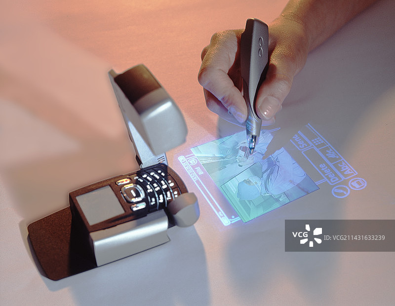 带投影仪的手机图片素材