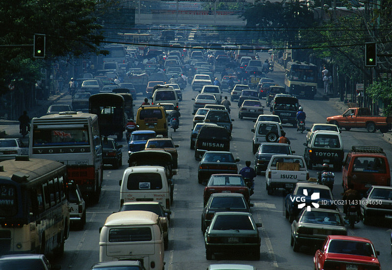 泰国曼谷的交通拥堵图片素材
