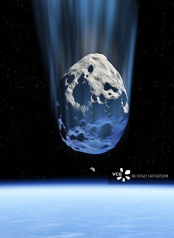 小行星接近地球图片素材