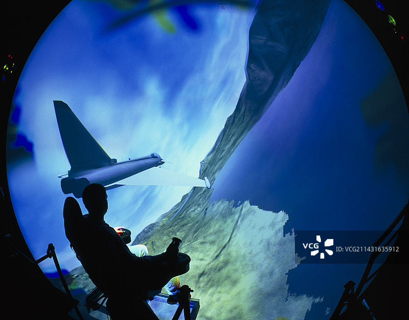 半球馆的VR欧洲战机模拟图片素材