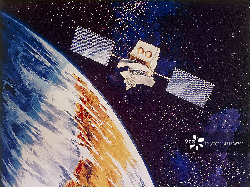 太阳能通信卫星图片素材