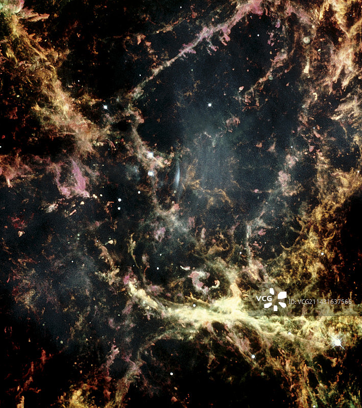 蟹状星云气体图片素材