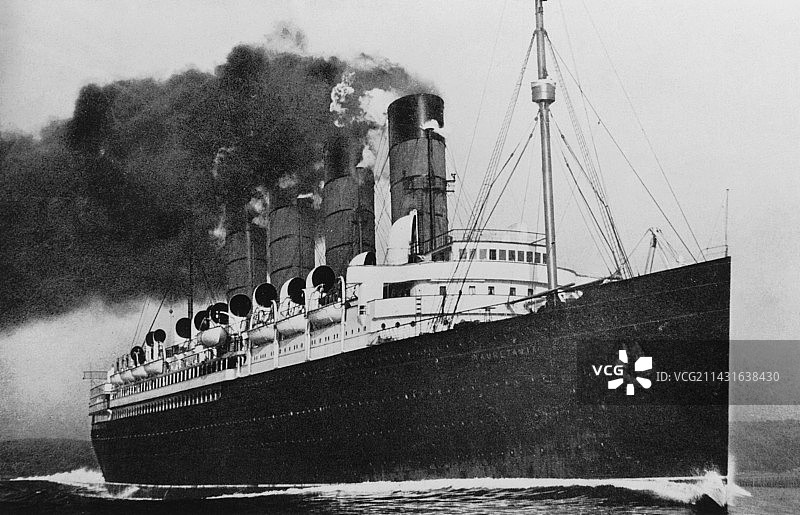 莫里塔尼亚号班轮：跨大西洋纪录保持者图片素材