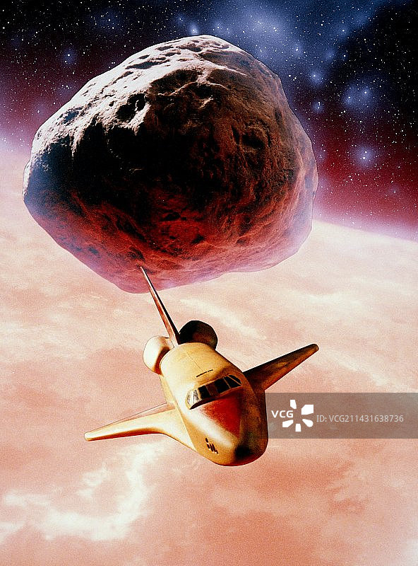 艺术作品：谷神星矿业公司的航天飞机图片素材