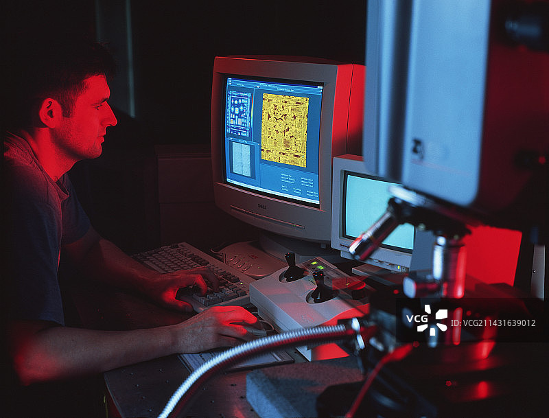 检查微型设备图片素材