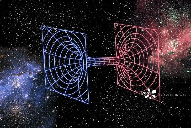 虫洞，概念艺术作品图片素材