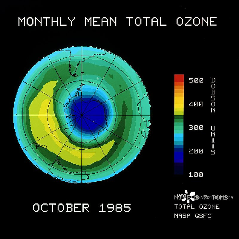 南极上空臭氧层卫星图图片素材