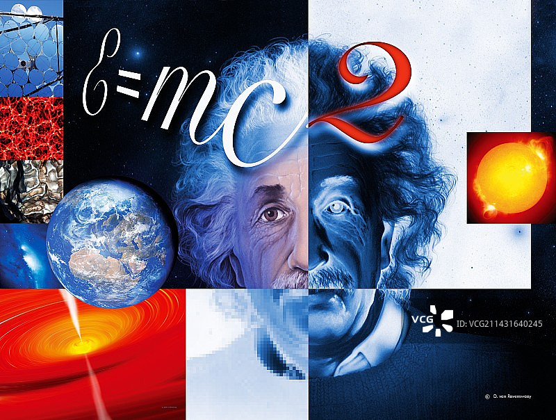 爱因斯坦的物理学图片素材