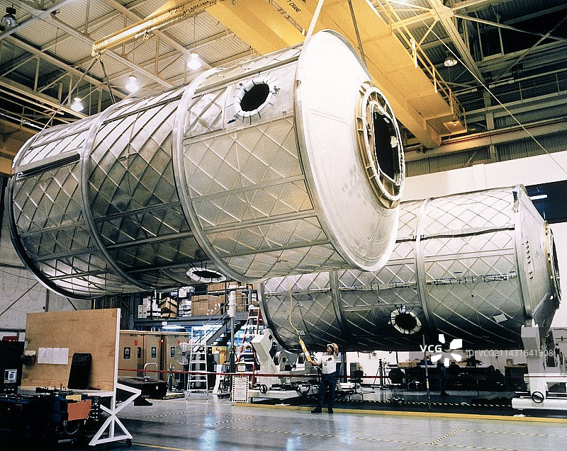 国际空间站模块制造图片素材