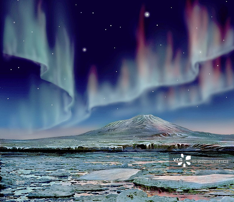 南极光图片素材