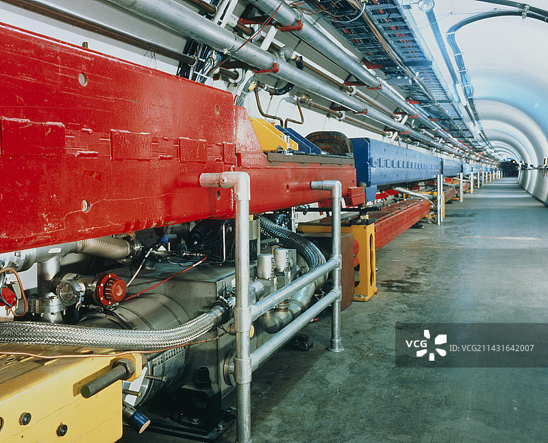 费米实验室的万亿电子伏特加速器隧道图片素材