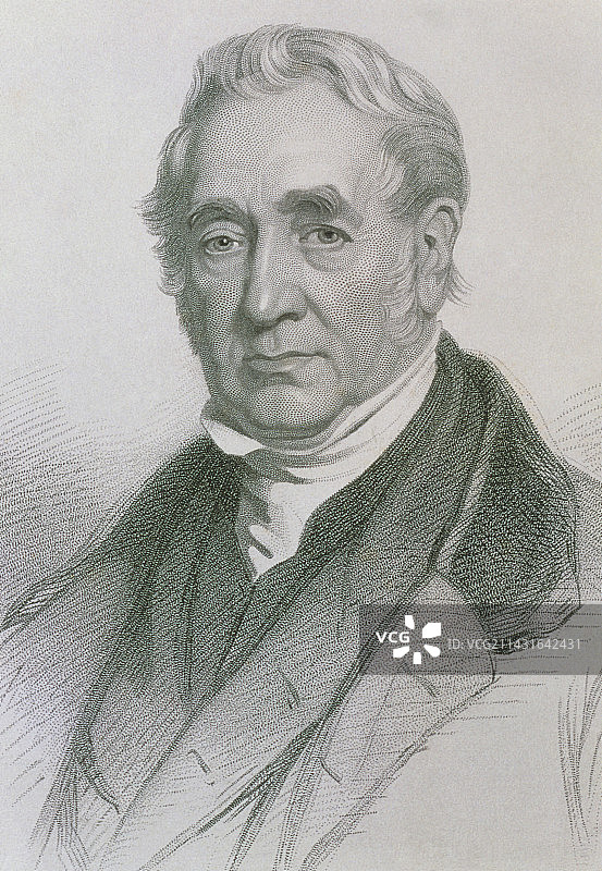 英国工程师乔治·斯蒂芬森图片素材