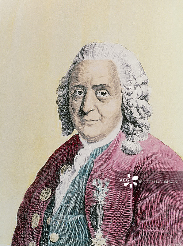 卡尔·林奈，瑞典植物学家图片素材