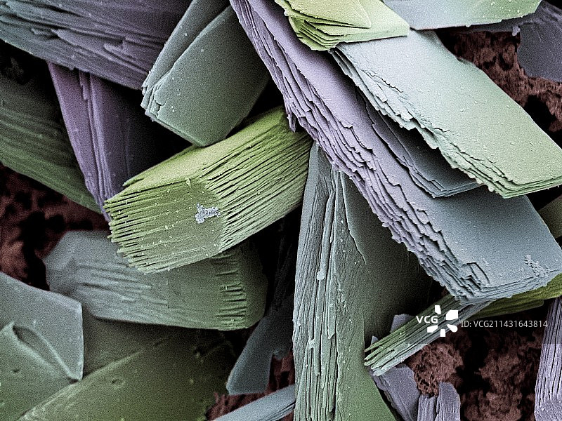 血凝块晶体扫描电镜图图片素材