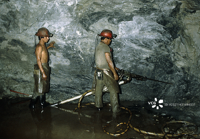 墨西哥塔斯科银矿矿工图片素材