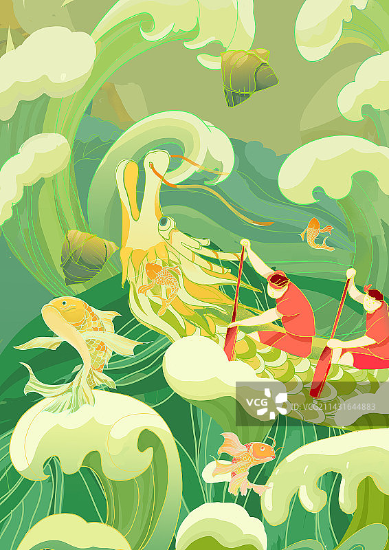 端午划龙舟比赛图片素材