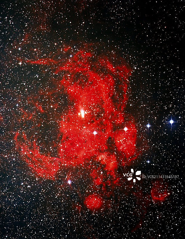 发射星云NGC 6357的光学图像图片素材