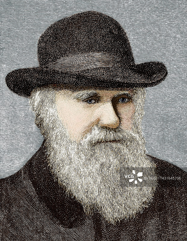 查尔斯·达尔文，英国博物学家图片素材