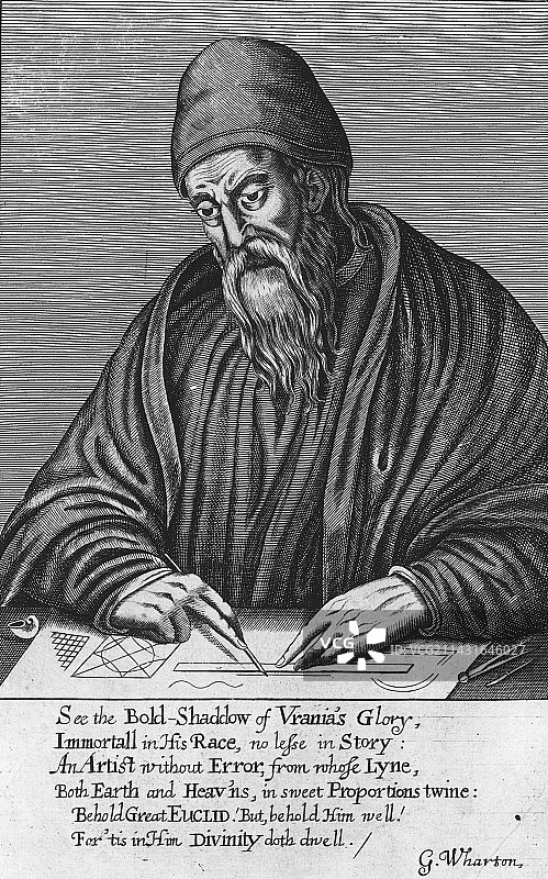 古希腊数学家欧几里得图片素材