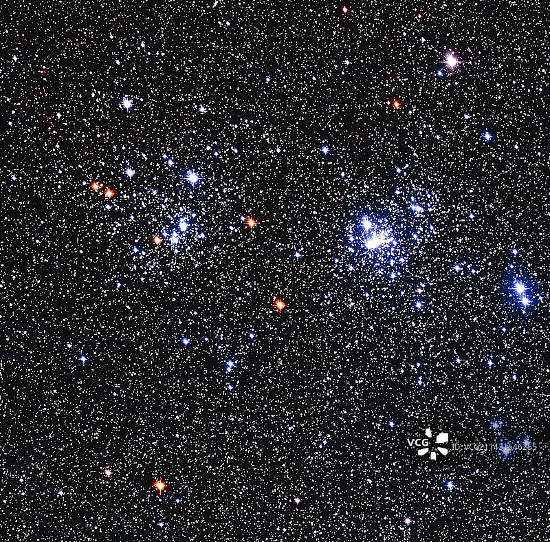 英仙座双星团光学图像图片素材