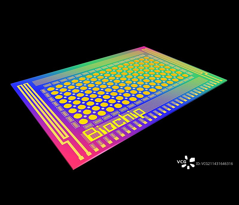 DNA生物芯片图片素材