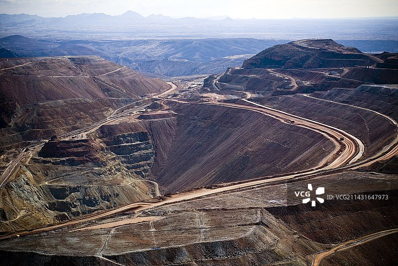 美国亚利桑那州的铜矿图片素材
