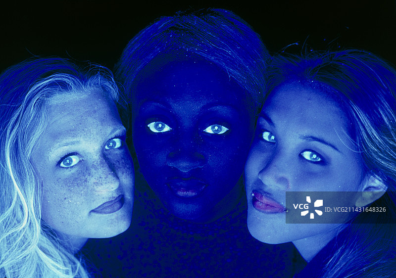 不同肤色人种的黑色素含量图片素材