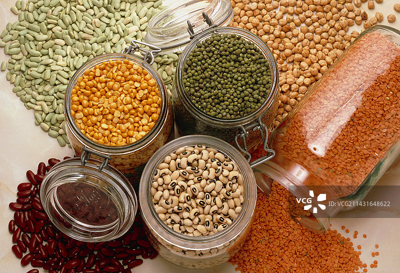 各种豆类和脉冲的景象图片素材