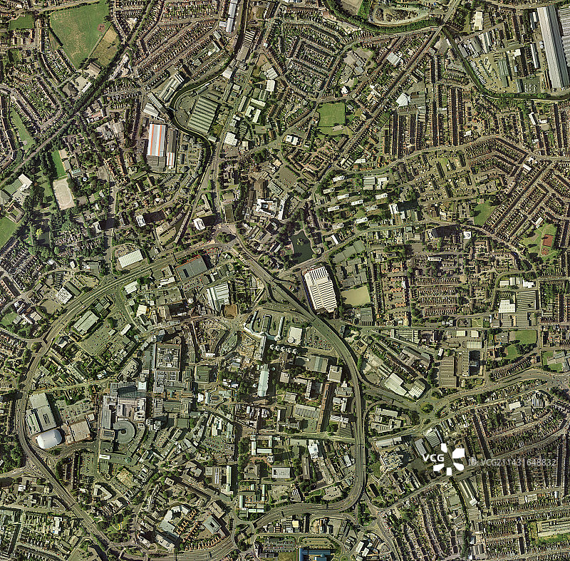 英国考文垂航拍图像图片素材