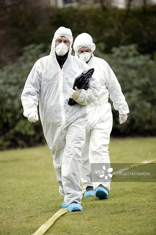 犯罪现场调查人员图片素材