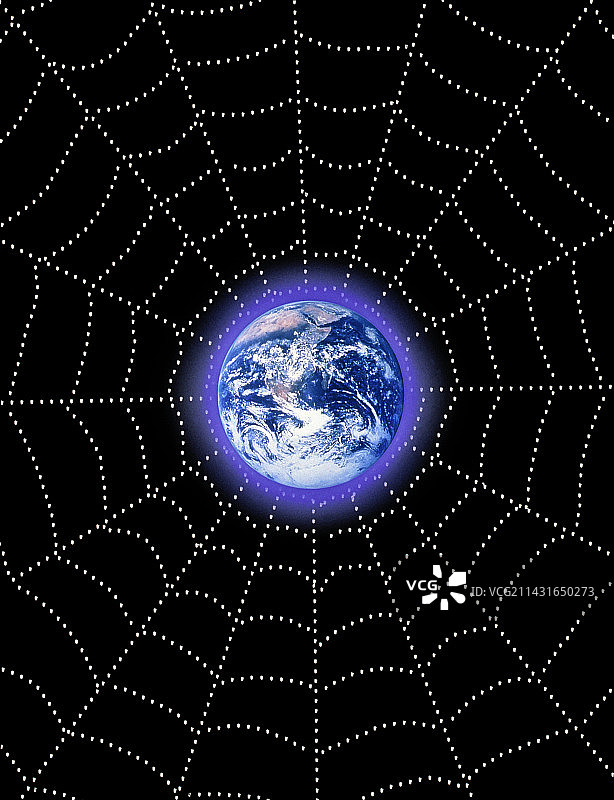 描绘万维网的地球图形图片素材