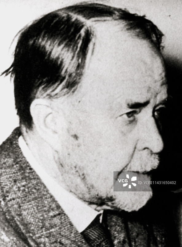 托马斯·摩根画像：美国遗传学家图片素材