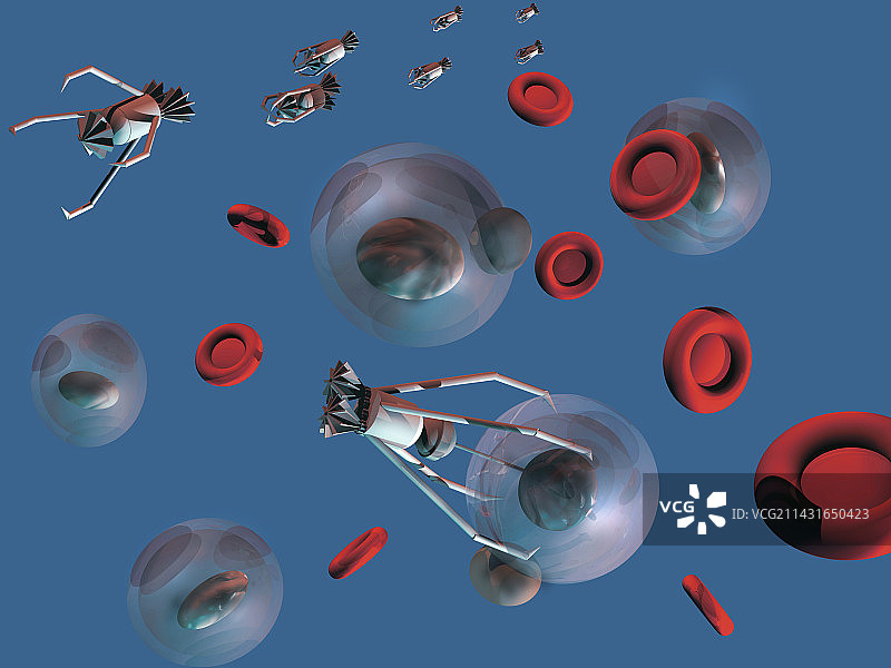 医疗纳米机器人图片素材