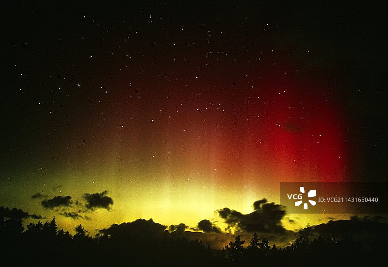 北极光或北极光与大熊座图片素材