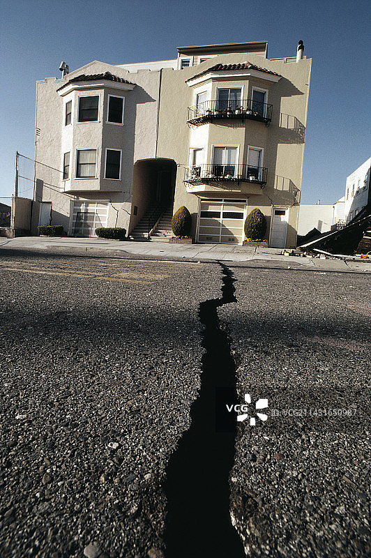 旧金山洛马普列塔地震图片素材